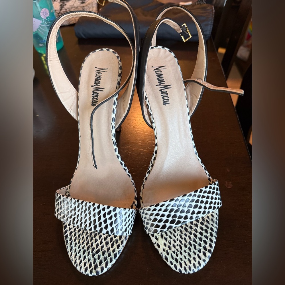 Neiman Marcus Black and White Heels
